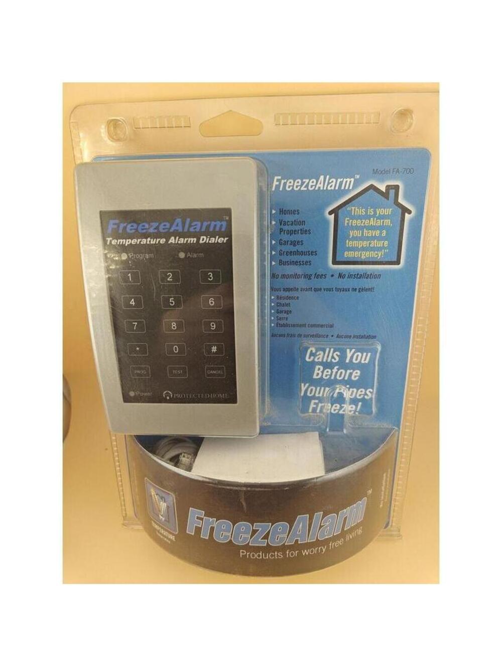 Protected Home FA-700 Freeze Alarm Temp Dialer Pipe Monitor New Sealed